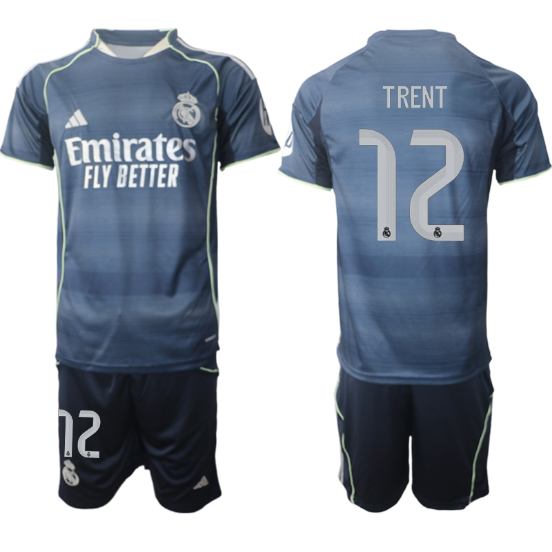 Men 2025-2026 Club Real Madrid away Blue #12 Soccer Jersey
